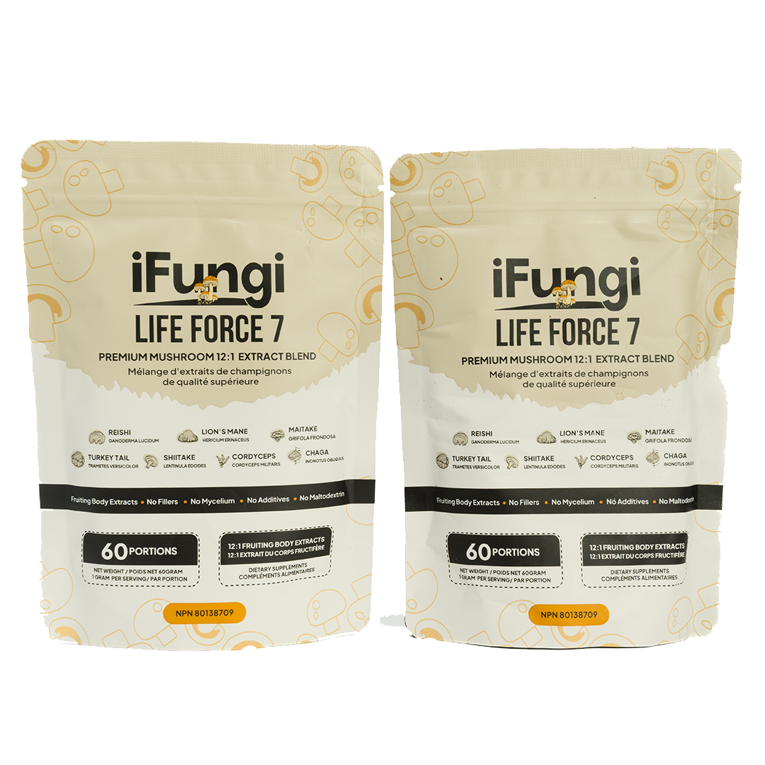 2 Pack - iFungi Life Force 7 mushroom supplement extract supplement