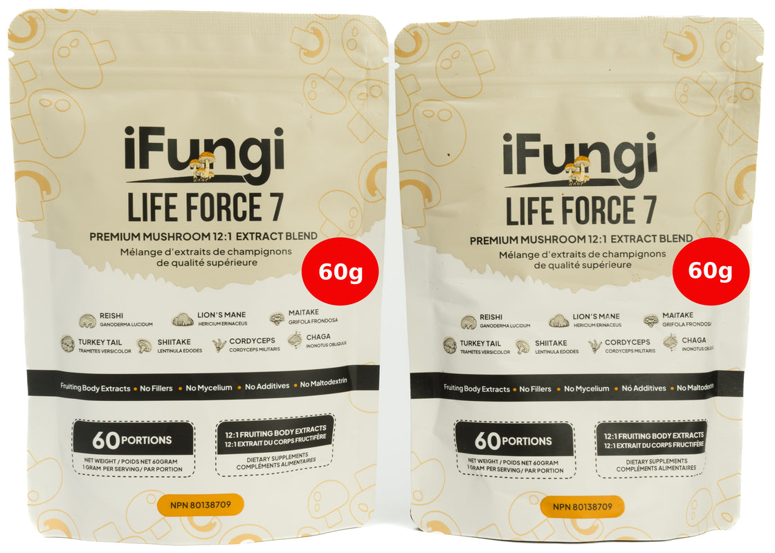 60g Life Force 7 - iFungi mushroom supplement 